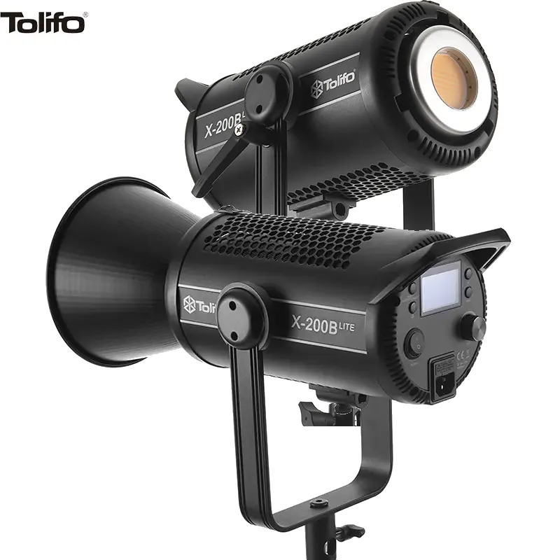 TOLIFO 42100LUX luce Video LED bicolore X-200B lite bicolore 2700-6500K Linklite APP COB Studio Light con effetti speciali 12FX