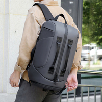 Tas Ransel Perjalanan Modis dengan Tali Pengikat Koper, Tas Ransel Laptop Multifungsi, Tas Duffel Perjalanan yang Dapat Diubah
