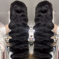 Perruque Body Wave 13x6 en dentelle HD transparente, 100% cheveux humains bruts, avec ligne de cheveux pré-épilée, pour femmes afro-américaines