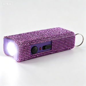 ไฟฉายพวงกุญแจ MagiUSA แบบชาร์จ USB ไฟ LED ขนาดเล็ก พกพาสะดวก รับทำโลโก้ ของขวัญส่งเสริมการขาย ไฟฉาย LED สีม่วง - Product Image 3