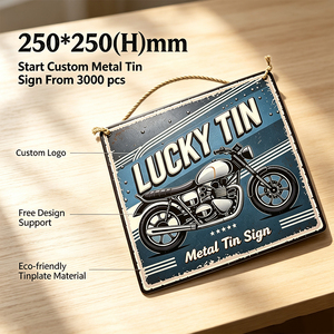 Fábrica de Cajas Metálicas de Hojalata, Venta al por Mayor de la Marca Luckytin, Letreros de Hojalata Personalizados, Letreros de Hojalata Retro de Lujo para Decoración de Paredes de Bares y Garajes - Product Image 2