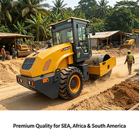 Compacteur à double tambour vibratoire Core Gear ABG avec moteur Changchai, forte puissance de fouillisage et vitesse de déplacement rapide pour l'asphalte
