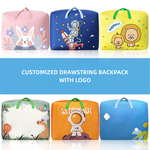Lovely logo Print Children's Quilt Backpack Quilt storage bag printed logo - Product Image 5