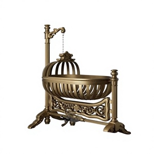 Custom Made Premium Quality Wooden Hand Carved Cradles For Baby Naming Cermoeny Vintage Maharaja Style Wooden Baby Swing - Product Image 1