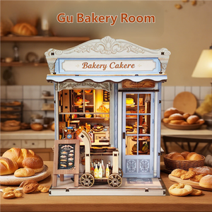 Kit de maison miniature à construire soi-même - Jouets miniatures détaillés, ensemble de maison de poupée pour l'artisanat créatif et l'exposition - Product Image 1