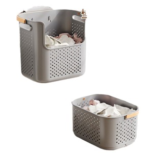 Laundry <b>Basket</b> Storage Bin Rectangle <b>Large</b> Capacity Durable Household Clothes Organizer for Bathroom Toilet Dormitory - Product Image 5