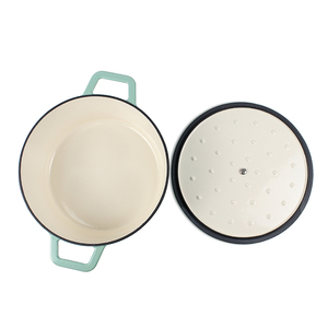 Casserole <span class=keywords><strong>en</strong></span> <span class=keywords><strong>fonte</strong></span> émail couleur personnalisée LFGB Ca65, certifié ue, nouveau <span class=keywords><strong>design</strong></span> personnalisable - Product Image 5
