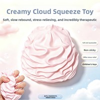 Jouet à presser réaliste en forme de crème : mignon, doux et portable pour le soulagement du stress et la relaxation
