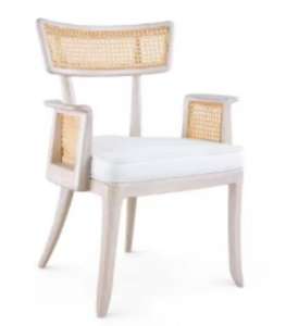 Chaise de salle à manger pour hôtel, dossier en rotin, structure en bois de frêne massif et coussin en tissu, YSK-1201 - Product Image 2