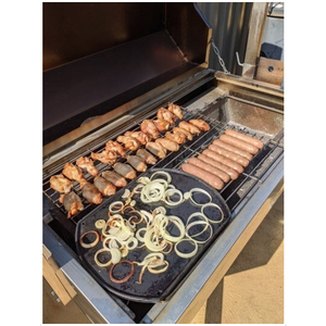 Grande rôtissoire de 1000 mm en acier inoxydable pour barbecue au gaz ou au charbon de bois, pour poulet et agneau - Product Image 5