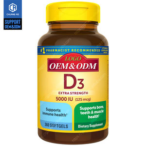 La vitamina D3 apoya la salud inmune Salud ósea Suplemento de vitamina D3 180 Cápsulas blandas - Product Image 1