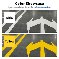 Peinture de marquage routier acrylique résistante à l'usure pour surfaces en béton, revêtement liquide à base d'eau écologique, jaune, pour voirie
