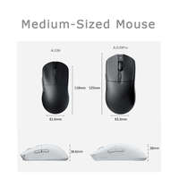 Souris de jeu sans fil Ajazz Aj139Pro 2.4G PAW3395 Ergonomique USB Rechargeable Optique pour Ordinateur en Stock