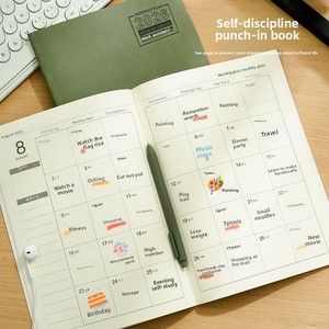 Agenda en cuir 2026 pour secrétaire, carnet de notes pour le bureau et l'apprentissage, planificateur quotidien, <span class=keywords><strong>bloc</strong></span>-notes personnalisable, cadeau - Product Image 3