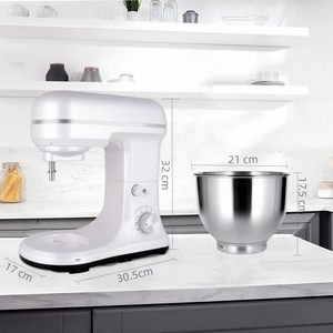Batidora de Alimentos Eléctrica de 5QT de Buena Calidad, 110V, para el Hogar, para Hacer Pan, Pizza y Otros Productos de Panadería - Product Image 3