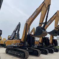 Excavatrice sur chenilles SANY SY335H d'occasion, 99 % neuve, haute qualité, 33,5 tonnes, marque chinoise, faible nombre d'heures de travail, machine de terrassement robuste