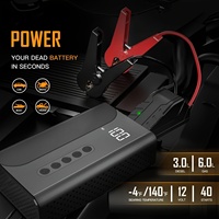 Prix usine – Boîtier de batterie portable 12 V pour démarrage de voiture avec lampe de poche, démarreur de secours et compresseur d'air