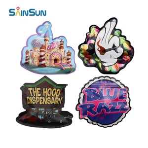 Bolsa de Mylar Personalizada al por Mayor, Reutilizable, a Prueba de Olores, de 7g, 1 Lb, 3.5g, para Almacenamiento de Alimentos, Forma Irregular, Corte Especial - Product Image 3