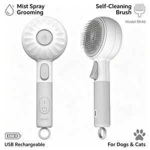 Pulvérisateur rechargeable étanche IPX6 <span class=keywords><strong>pour</strong></span> l'élimination des tiques, le contrôle des squames, le nettoyage des dents et l'<span class=keywords><strong>anti</strong></span>-statique – Peigne <span class=keywords><strong>anti</strong></span>-puces efficace <span class=keywords><strong>pour</strong></span> animaux de compagnie - Product Image 2