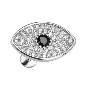 16G cincin bibir baja tahan karat perhiasan tindik badan zirkon hitam anting telinga desain Labret