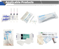 Machine d'emballage automatique sous blister pour cartes de pilules, film en rouleau flowpack, pochettes blister pour huile de poisson
