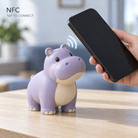 Figur Bunga Matahari NFC Kustom, Sentuh untuk Menghubungkan, Patung Bunga Pot Interaktif, Dekorasi Meja Tanaman Lucu, Hadiah