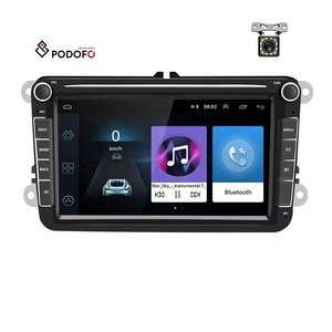 (EU/ru cổ phiếu) podofo <span class=keywords><strong>2</strong></span> DIN 1 + 32 <span class=keywords><strong>GB</strong></span> 8 "<span class=keywords><strong>Android</strong></span> 13 đài phát thanh xe hơi autoradio GPS BT FM cho VW/Passat/Polo/GOLF 5 6 camera quan sát phía sau - Product Image 1