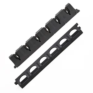 Fishing Rod Holder Horizontal 6-Rod Rack ABS Plastic Storage Wall