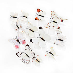 Adesivo Murale Farfalla 3D in PVC Colorato, Simulazione di Farfalla in Plastica, Decalcomania per Frigorifero, Decorazione per Feste di Compleanno, <span class=keywords><strong>Farfalle</strong></span> - Product Image 6