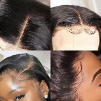 Perruque Frontale en Dentelle Vague Profonde HD Transparente Densité 250% 30 Pouces, Cheveux Humains Brésiliens Bouclés Profonds pour Femmes Noires