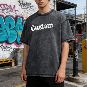 Camisetas de Hombre Personalizadas con Logotipo, Lisas, Teñidas, Estilo Urbano, 100% Algodón Tejido, Ecológicas y Transpirables - Product Image 5