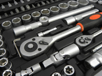 Kit d'outils de réparation automobile robuste 108 pièces, qualité industrielle, avec clé à douille complète et mallette de rangement pour l'entretien des voitures en garage