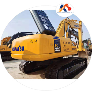 Excavadora usada de segunda mano PC200 pc220-7 en Shanghái, excavadora hidráulica Komatsu PC220-7 de alta calidad en venta - Product Image 1