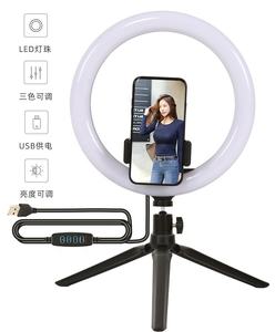 26cm 10 pouces téléphone portable lampe LED caméra selfie anneau support remplissage lumière avec trépied support pour <span class=keywords><strong>iphone</strong></span> - Product Image 5