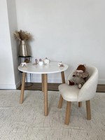 Fauteuil-canapé pour enfants avec pieds en bois, meubles pour enfants, chaise bébé en mousse souple