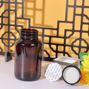 Flaconi in Vetro Ambrato Scuro da 60ml 75ml 100ml 120ml 150ml 200ml per Confezionamento di Medicinali, Compresse e Pillole con Tappo a Vite Nero - Product Image 6