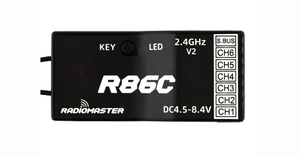 วิทยุบังคับวิทยุ RadioMaster R86C V2 รุ่นพลาสติก สำหรับโดรนแข่ง อะไหล่เสริม - Product Image 3