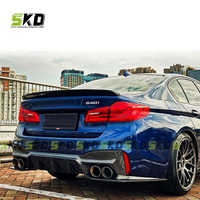 Diffuseur arrière en fibre de carbone sèche style design 3D pour BMW Série 5 G30 17-ON, pour diffuseur de voiture BMW G30