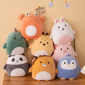 40Cm Knuffelige Squishy Pinguïn Varken Konijn Panda Krab Kawaii Dierentuin Pluche Kussen Zacht Plushie Peluche Pop Kids Verjaardagscadeau