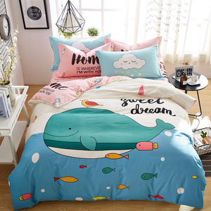 Prix usine dessin animé enfants housse de <span class=keywords><strong>couette</strong></span> ensemble mignon <span class=keywords><strong>cerf</strong></span> imprimé ensemble de literie sûr mignon drap de lit ensemble 100% coton naturel - Product Image 4