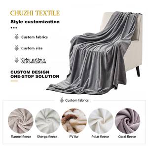 CHUZHI 100% Polyester Kunden spezifische doppelseitige Universal decke mit mehreren Drucken und kariertem Muster für das Sofa - Product Image 6