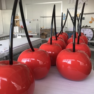 Grande Espositore a Forma di Ciliegia Rossa in Fibra di Vetro per Interni ed Esterni, per Centri Commerciali e Feste, Prop Espositivo in Resina a Forma di Ciliegia - Product Image 3