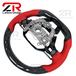 Accessoires intérieurs de <span class=keywords><strong>voiture</strong></span>, <span class=keywords><strong>volant</strong></span> <span class=keywords><strong>sport</strong></span> en fibre de carbone LED RPM pour Honda Civic 11e génération, Accord, CRV, Acura Integra Type S - Product Image 6