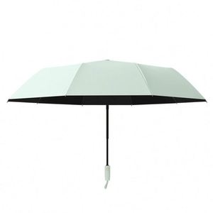 Parapluie pliant transparent personnalisé de couleur claire à trois sections avec logo pour la pluie - Prix de gros - Product Image 2