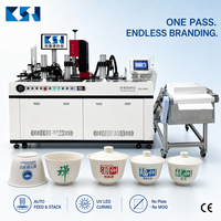 Mesin Printer UV Digital Otomatis untuk Cangkir Teh Plastik Kecil CSJ-U501i dengan Sistem Pengumpanan Cerdas