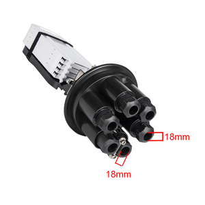 Caja de conexiones 2 en 4 salidas F103M Cierre de fibra óptica mufas mecánicas de 48 - Product Image 5