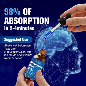 Nhãn Hiệu Riêng Tùy Chỉnh Methylen Màu Xanh Giọt 1%-Methylene-Màu Xanh Cho Con Người, Hỗ Trợ Tế bào Năng Lượng & Chức Năng Nhận thức - Product Image 2