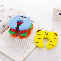 MM-BSP011 Enfants Sécurité Mignon Coccinelle Motif Tigre Bouchon De Porte En Mousse Doigt Pincement