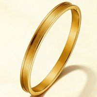 Bracelet à charnière étanche et inaltérable en acier inoxydable Resoul – Vente en gros de bijoux tendance 2026