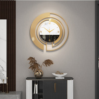 Kreative dekorative nordische Metall 3d moderne minimalist ische Wanduhr für Wohnzimmer Büro Shop